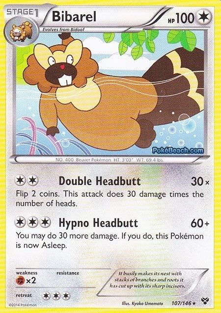 Bibarel 107/146 - Pokemon XY Rare Card
