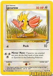 Pokemon Base Set 2 Common Card - Spearow 92/130