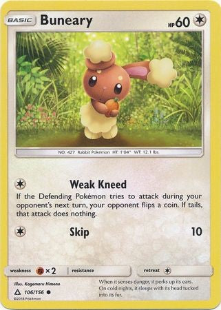 Buneary 106/156 Common - Pokemon Ultra Prism