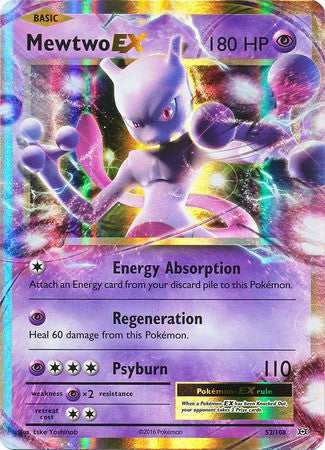 Mewtwo EX 52/108 Ultra Rare - Pokemon XY Evolutions Single Card