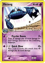 Pokemon EX Deoxys Uncommon Card - Metang 40/107