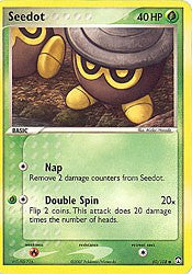 Pokemon EX Power Keepers Common Card - Seedot 60/108