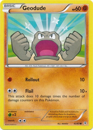 Geodude 43/83 Common - Pokemon Generations Card