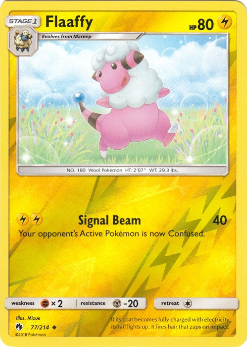 Flaaffy - 77/214 (Reverse Foil) Pokemon » SM Lost Thunder Uncommon