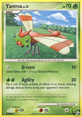 Pokemon Legends Awakened Common Card - Yanma 128/146