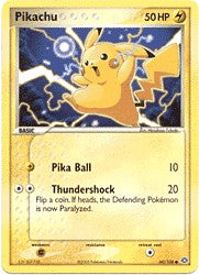 Pokemon EX Emerald Common Card - Pikachu 60/106