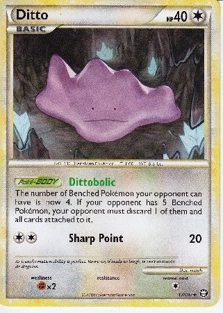 Pokemon Card HS Triumphant Ditto Rare 17/102