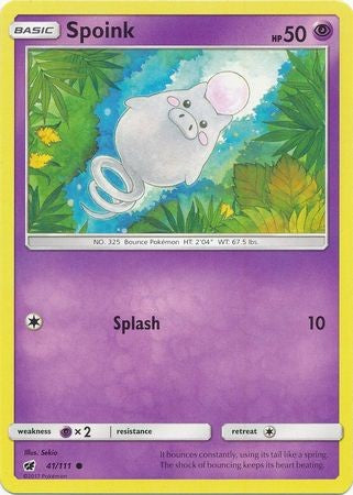Spoink 41/111 Common - Pokemon Crimson Invasion Card