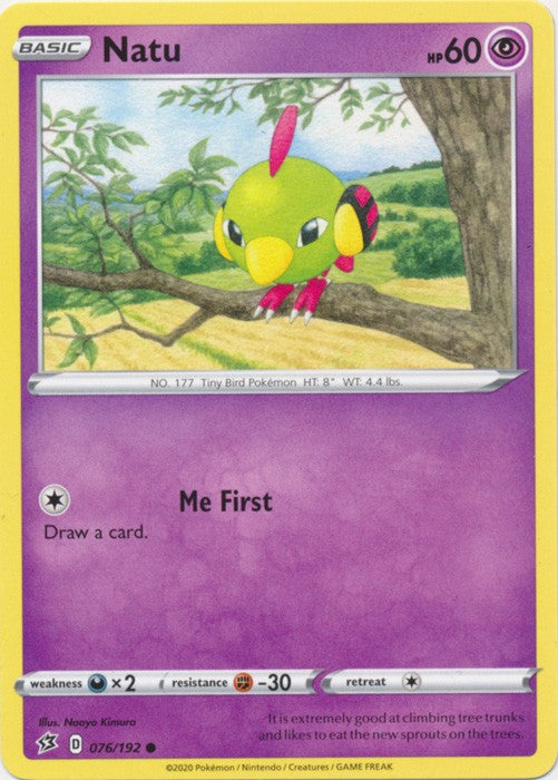 Natu - 076/192 Pokemon » SWSH Rebel Clash Common