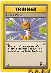Pokemon Base Set 2 Common Card - Trainer Gust of Wind 120/130