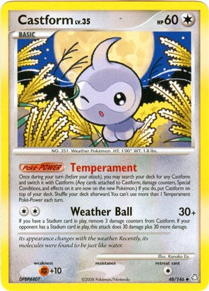 Pokemon Legends Awakened Uncommon Card - Castform 48/146