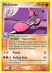 Pokemon EX Power Keepers Uncommon Card - Medicham 34/108
