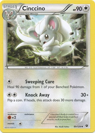 Cinccino 89/124 Uncommon - Pokemon XY Fates Collide Card