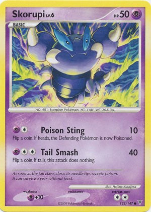 Pokemon Supreme Victors Common Card - Skorupi 128/147