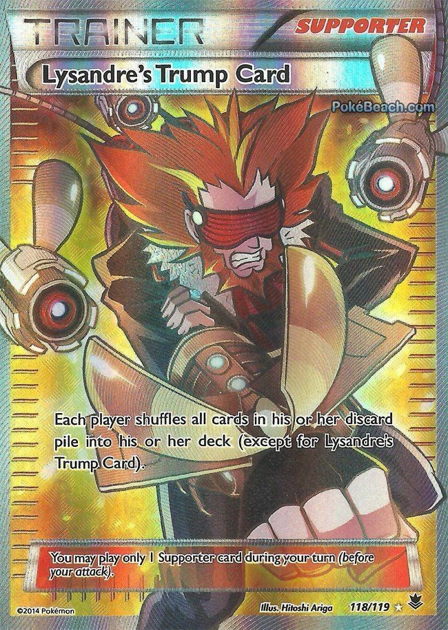 Lysandres Trump Card 118/119 - XY Phantom Forces Full Art Card