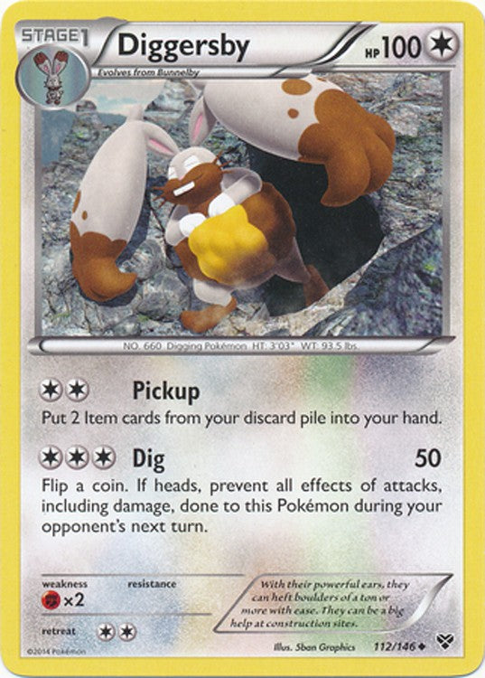 Diggersby 112/146 - Pokemon XY Uncommon Card