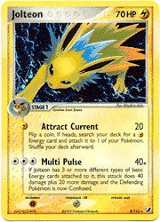 Pokemon EX Unseen Forces Holo Rare Card - Jolteon 8/115