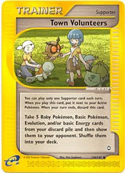 Pokemon Aquapolis - Town Volunteers Card