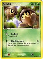 Pokemon EX Deoxys Common Card - Seedot 71/107