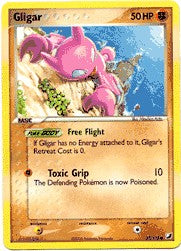 Pokemon EX Unseen Forces Common Card - Gligar 57/115