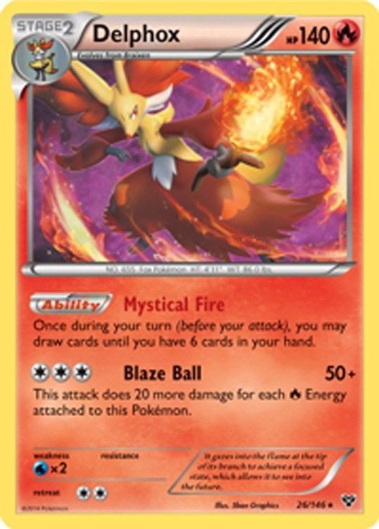 Delphox 26/146 - Pokemon XY Holo Rare Card