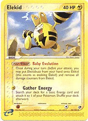 Pokemon Sandstorm Uncommon Card - Elekid 36/100
