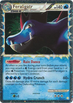 Pokemon HeartGold Card Holofoil Rare Feraligatr Prime 108/123