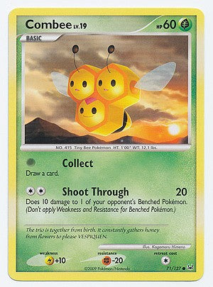 Pokemon Platinum Edition Common Card - Combee 71/127