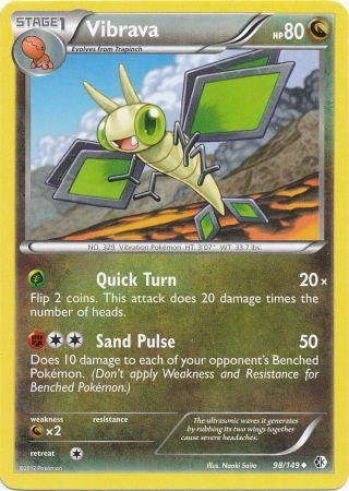 Vibrava 98/149 - Pokemon Boundaries Crossed Uncommon Card