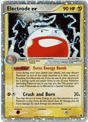 Pokemon Fire Red & Leaf Green Ultra Rare Card - Electrode ex 107/112
