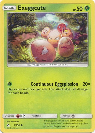 Exeggcute 1/156 Common - Pokemon Ultra Prism