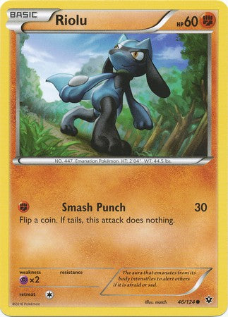 Riolu 46/124 Common - Pokemon XY Fates Collide Card