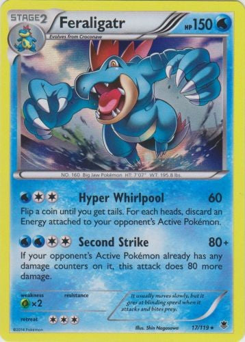 Feraligatr 17/119 - Pokemon XY Phantom Forces Holo Rare Card