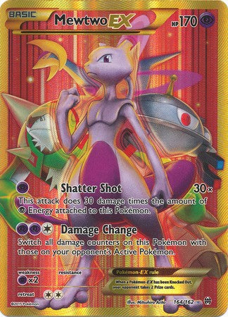 Mewtwo EX 164/162 Secret Rare - Pokemon XY Break Through Card