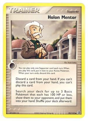 Pokemon EX Delta Species- Holon Mentor Card