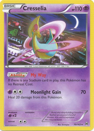 Cresselia 70/162 Rare - Pokemon XY Break Through Card