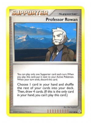 Pokemon Diamond & Pearl Uncommon Card - Professor Rowan 112/130