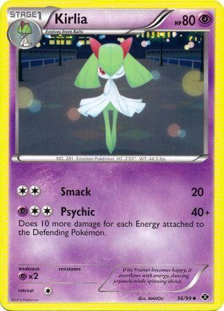 Pokemon Next Destinies Reverse Holo Uncommon Card - Kirlia 56/99
