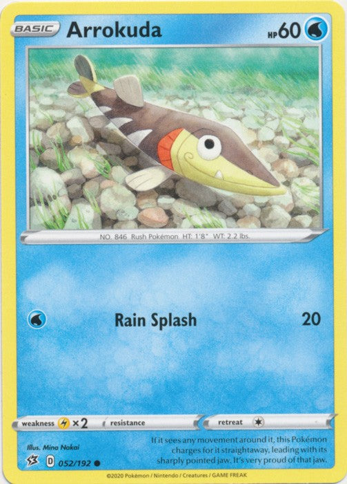 Arrokuda - 052/192 Pokemon » SWSH Rebel Clash Common