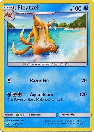 Floatzel - 23/73 - Uncommon Sun & Moon: Shining Legends