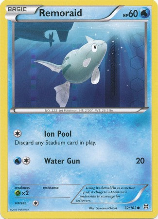 Remoraid 32/162 Common - Pokemon XY Break Through Card