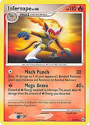 Pokemon Diamond and Pearl Majestic Dawn- Infernape(Rare)