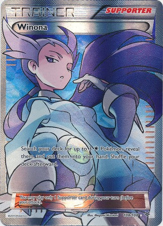 Winona 108/108 Full Art - Pokemon XY Roaring Skies Card