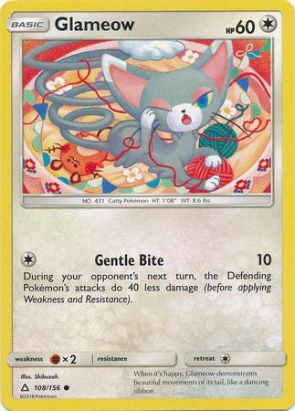 Glameow 108/156 Common - Pokemon Ultra Prism