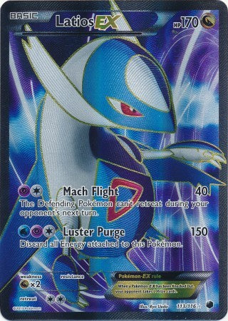 Latios EX 113/116 - Pokemon Plasma Freeze Full Art Ultra Rare Card