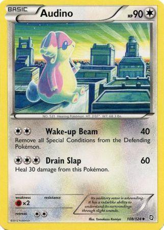 Audino 108/124 - Pokemon Dragons Exalted Uncommon Card