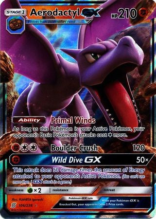 Aerodactyl GX - 106/236 - Ultra Rare Sun & Moon: Unified Minds