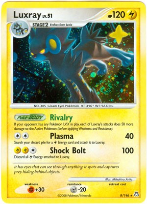 Pokemon Legends Awakened Holo Rare Card - Luxray 8/146