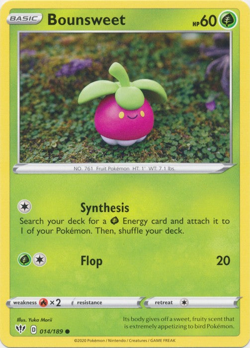 Bounsweet - 014/189 Pokemon » SWSH Darkness Ablaze Common