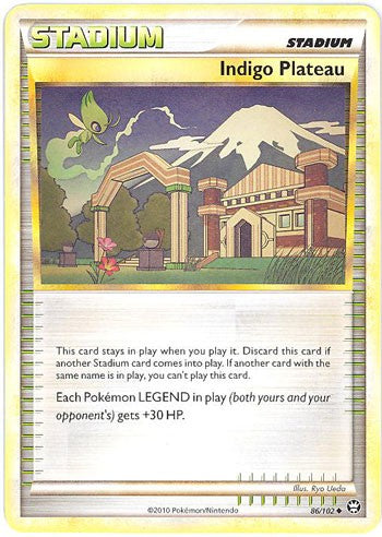 Pokemon Card HS Triumphant Indigo Plateau Uncommon 86/102